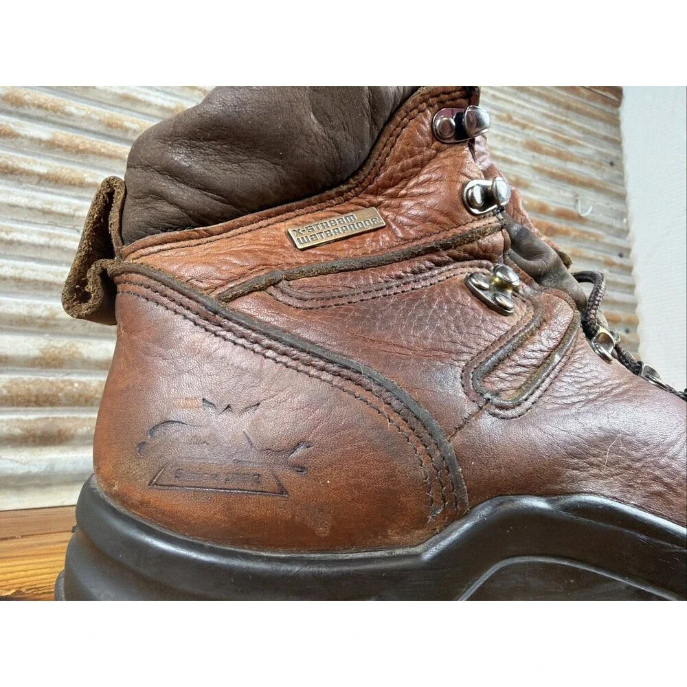 Thorogood #804-3266 Work Boot Mens 9.5EEE Composite Toe Leather NO INSOLES